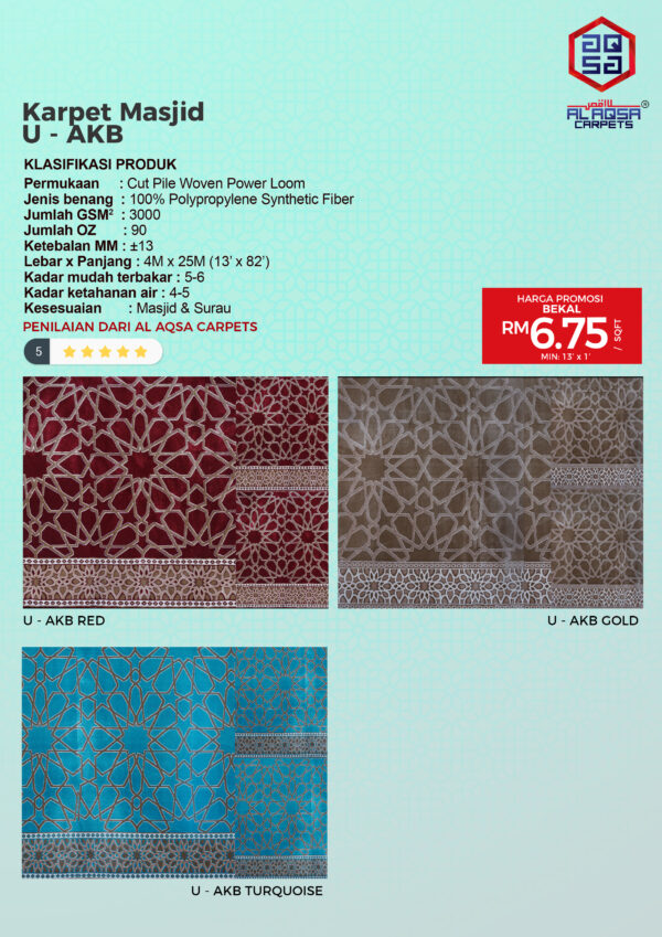 Karpet Masjid Mukhtalif (Pre Order) - Image 10
