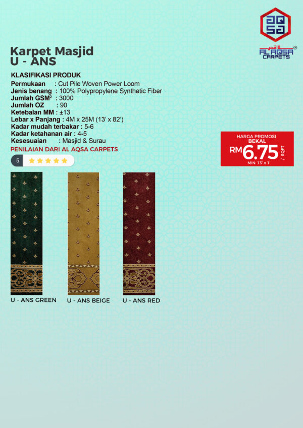 Karpet Masjid Mukhtalif (Pre Order) - Image 7