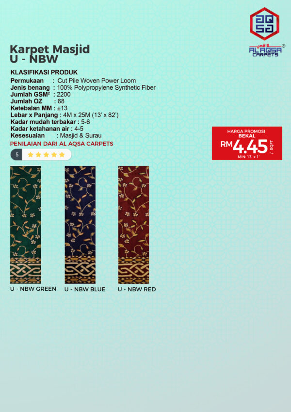 Karpet Masjid Mukhtalif (Pre Order) - Image 4